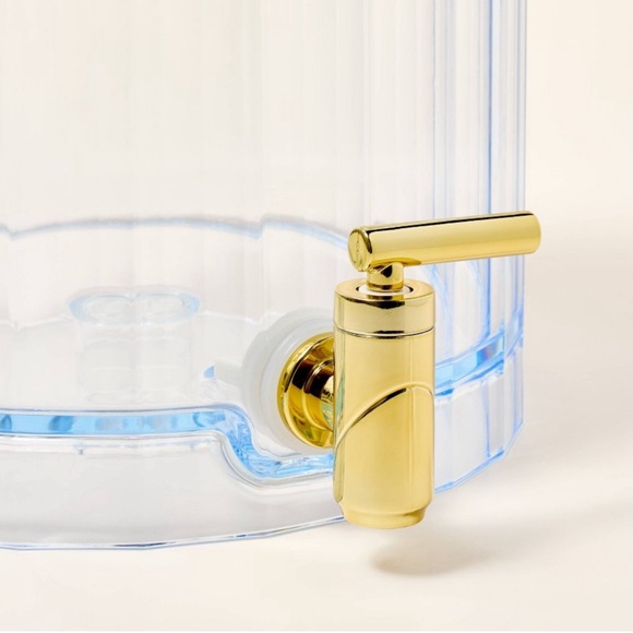 Kate Spade New york x Target Acrylic Beverage Dispenser with Woven Stand green - Picture 5 of 5